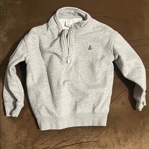 GAP Light Gray Quarter-Zip kids girls or boys Sweatshirt
